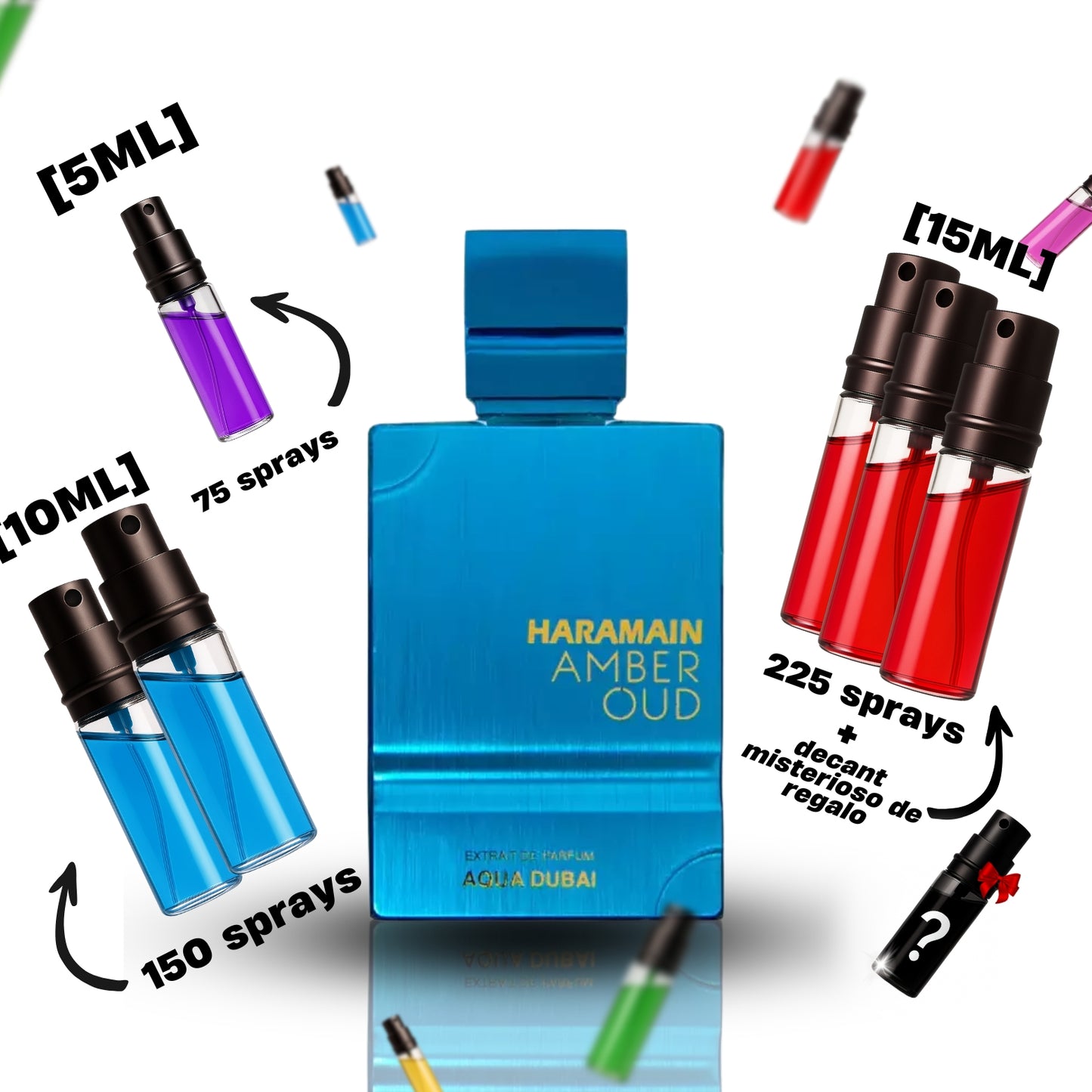Decant de Amber Oud Aqua Dubai (Haramain)